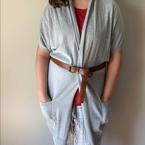 Michael Kors open front cardigan with belt size XL